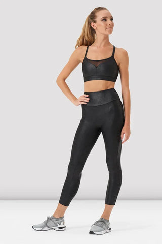 Bloch Ladies Adele Full Length Leather Look Leggings - FINAL SALE
