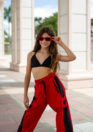 TIE CHILD TOP- BLACK