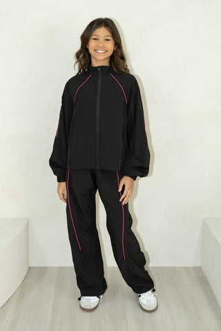 ULTIMATE CHILD JOGGER- BLACK/PINK