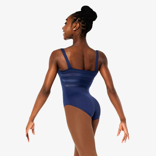 So Danca Josephine Adult Tank Leotard with Pinch Front and Mesh Back