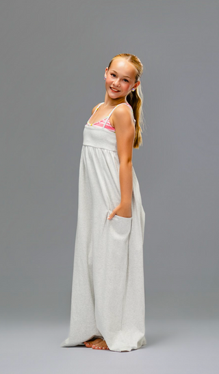 ON THE GO CHILD JUMPSUIT-HEATHER GREY
