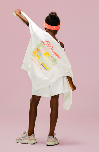 COASTAL CHILD CREW NECK- WHITE