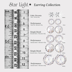 Star Light Earrings - Medium 15 mm