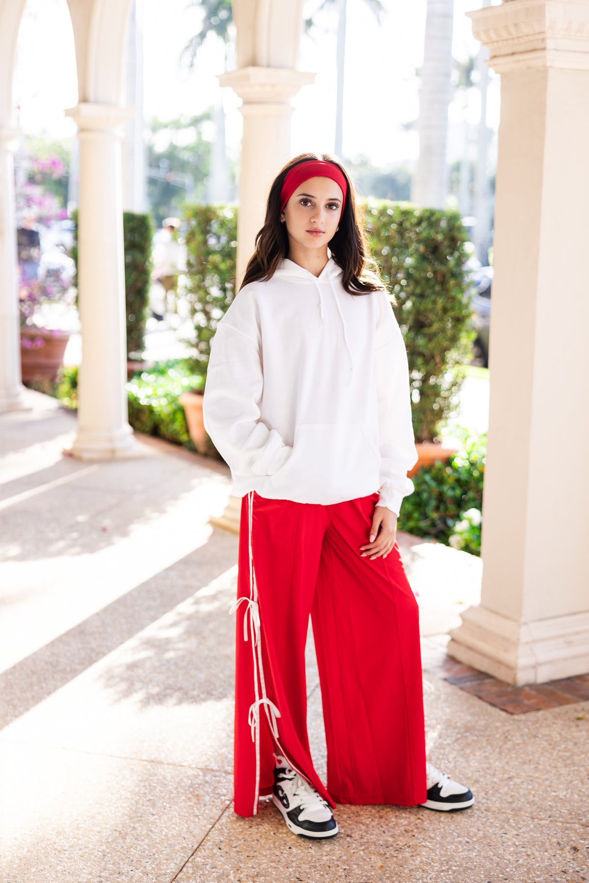 BOSS BOW CHILD PANT-RED