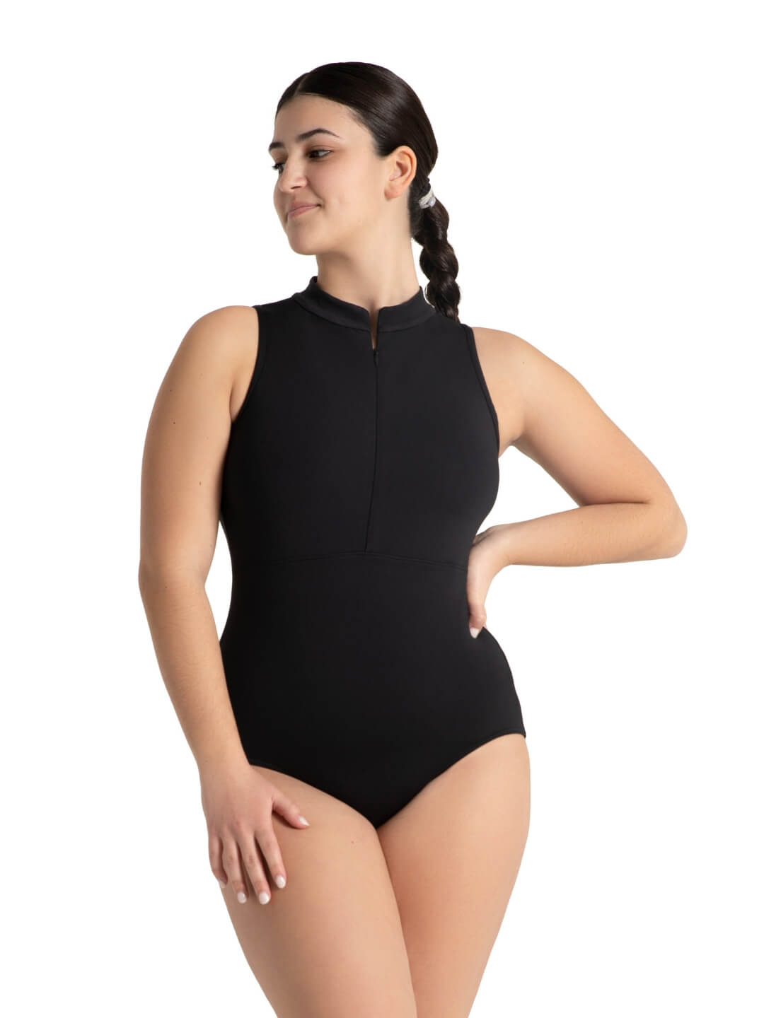 Capezio Spot on Adults Zip Front Leotard