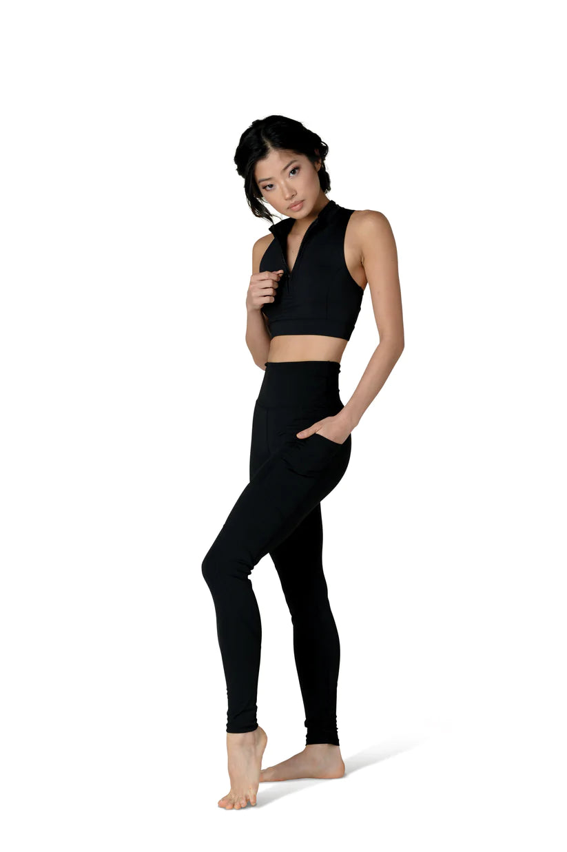 DanzNMotion Brooklyn Women's Zip Up Bra Top